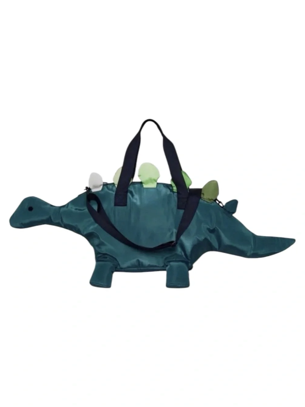 Cat & Jack Stegosaurus Dinosaur Duffel Bag Green Teal Kids Travel Overnight Bag